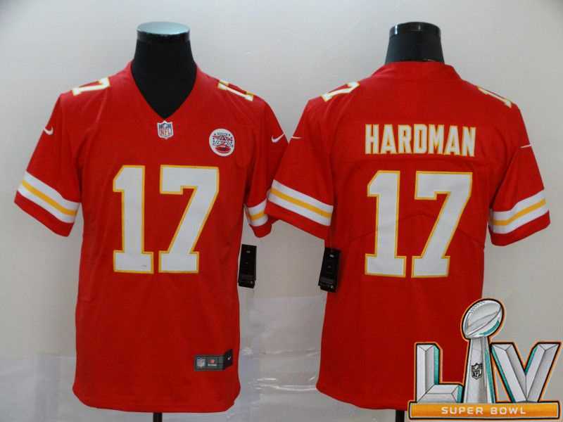 Super Bowl LV 2021 Men Kansas City Chiefs 17 Haroman Red Nike Vapor Untouchable Limited NFL Jersey